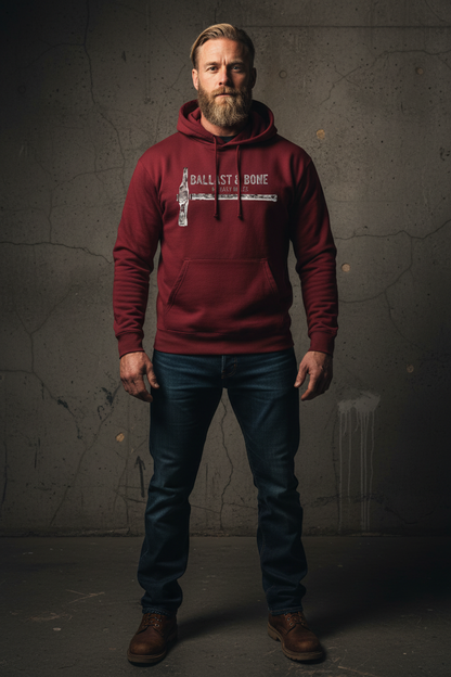 Maroon Hoodie Front Mockup
