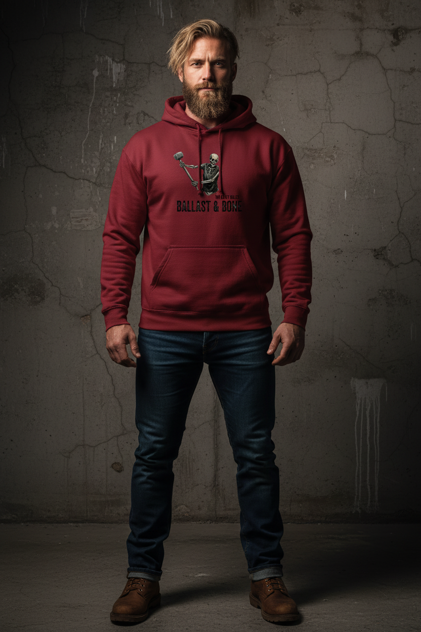 Maroon Hoodie Front Mockup