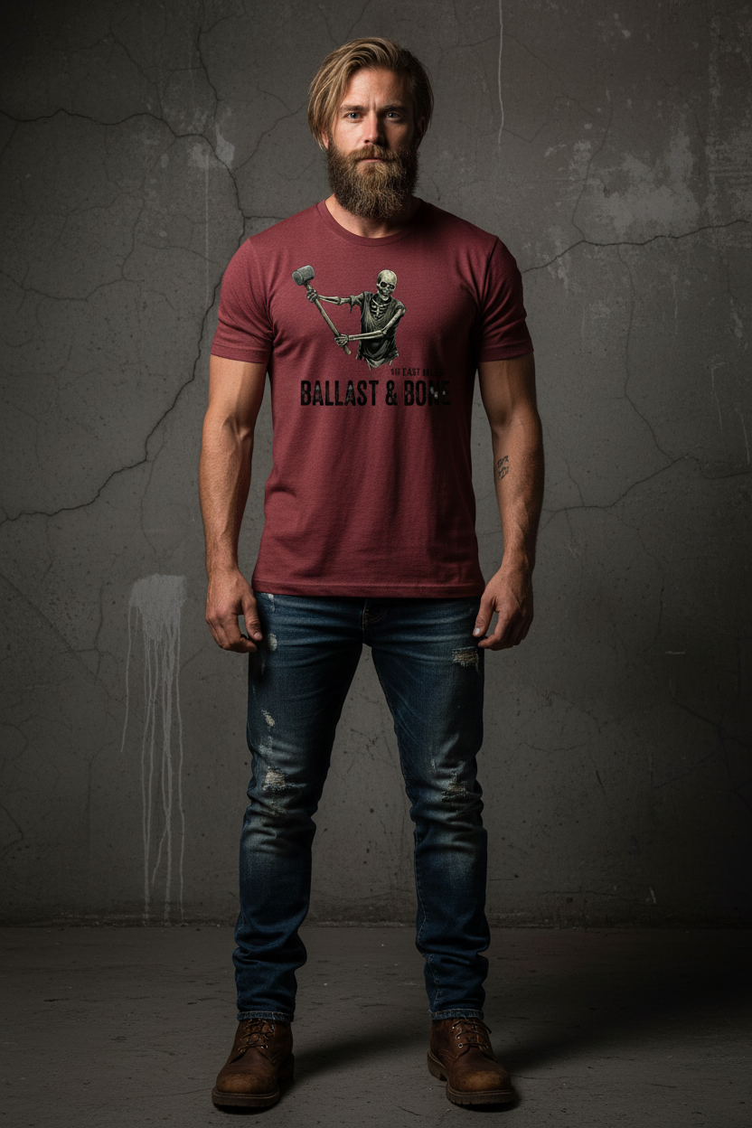 Maroon Tee Front Mockup