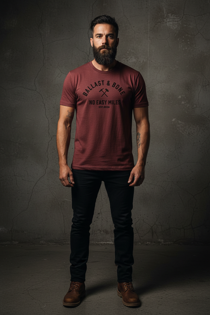 Maroon Tee Front Mockup