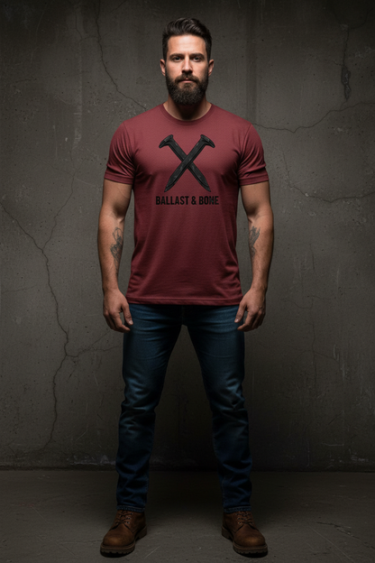 Maroon Tee Front Mockup