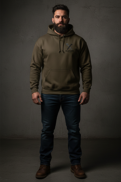 Mechanic Hoodie - Dark Brown Front