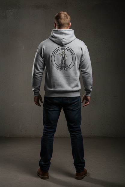 Mechanic Hoodie - Sport Grey Back