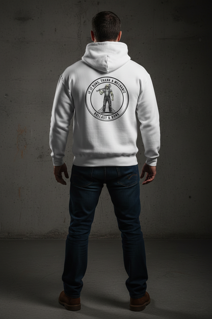 Mechanic Hoodie - White Back