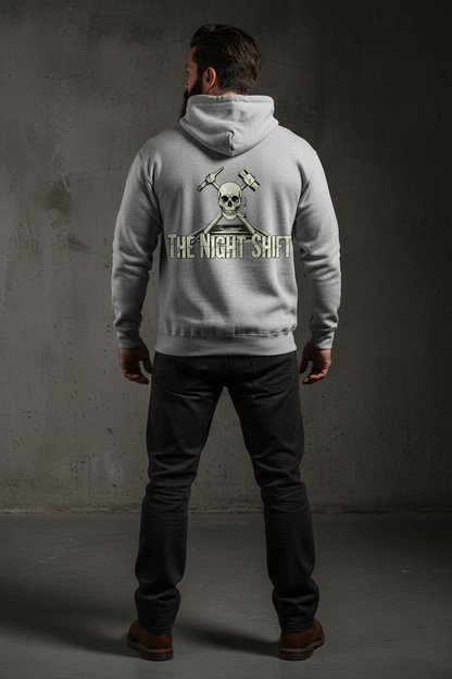 Night Shift Hoodie - Sport Grey Back