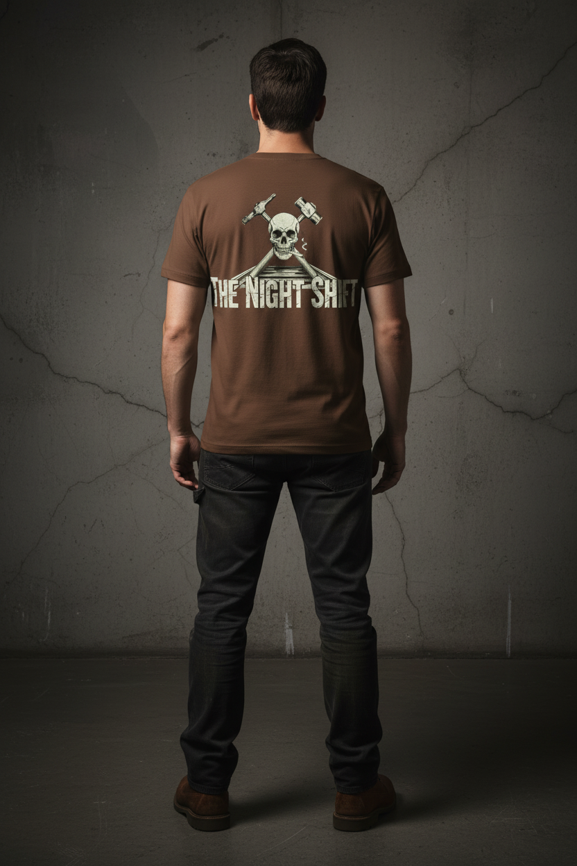 Night Shift Tee - Brown