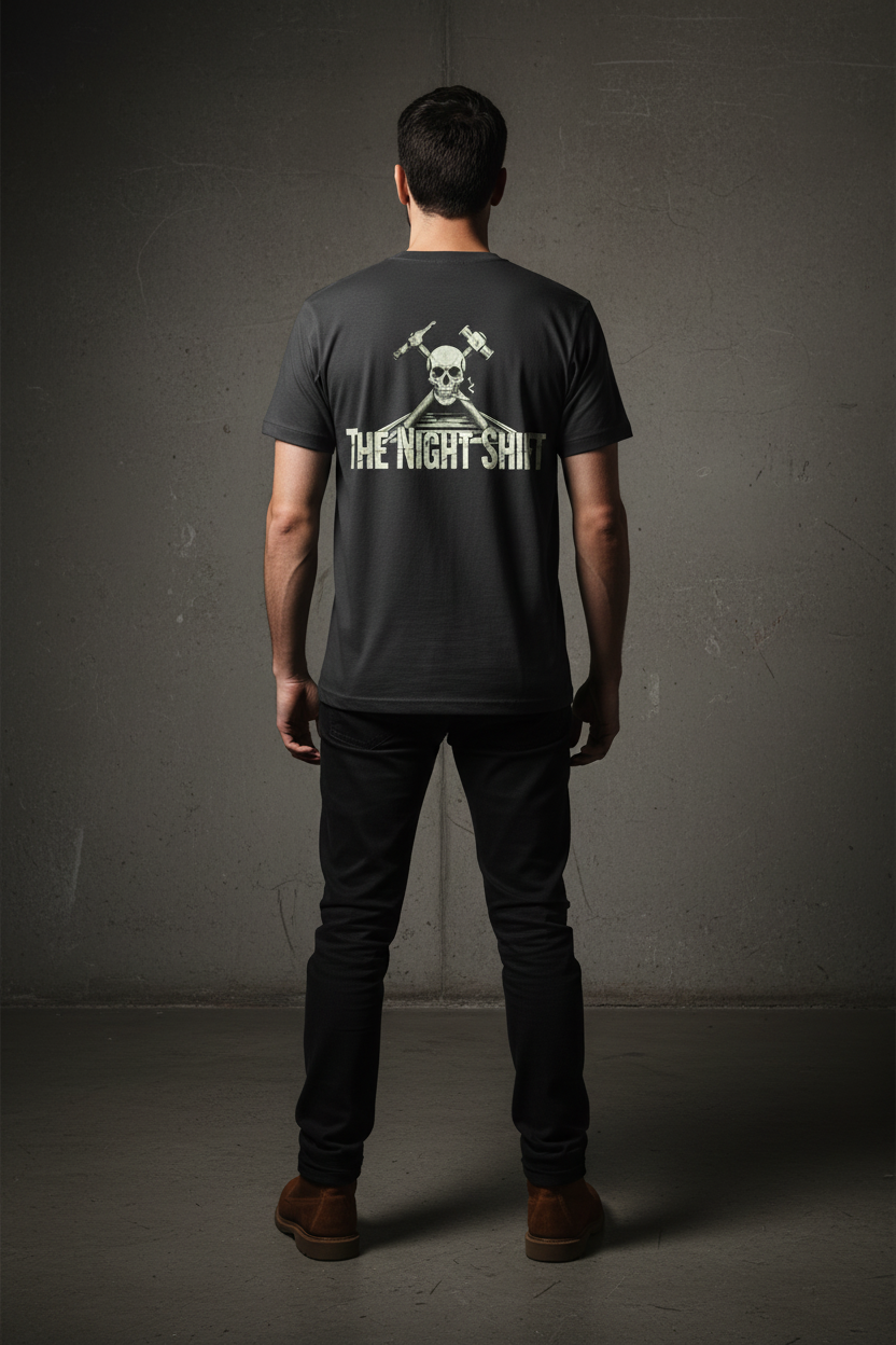 Night Shift Tee - Charcoal