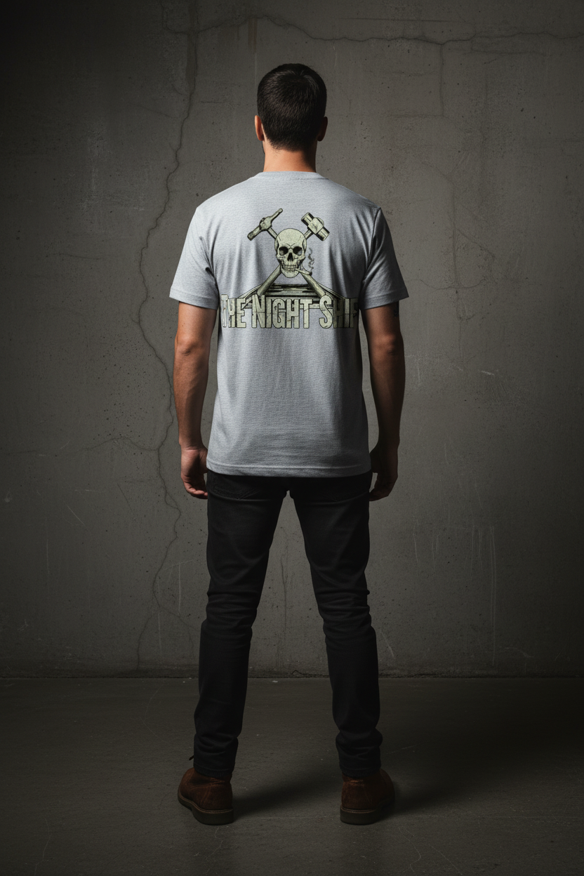 Night Shift Tee - Silver