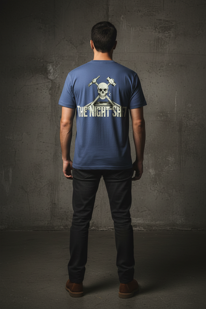 Night Shift Tee - Steel Blue