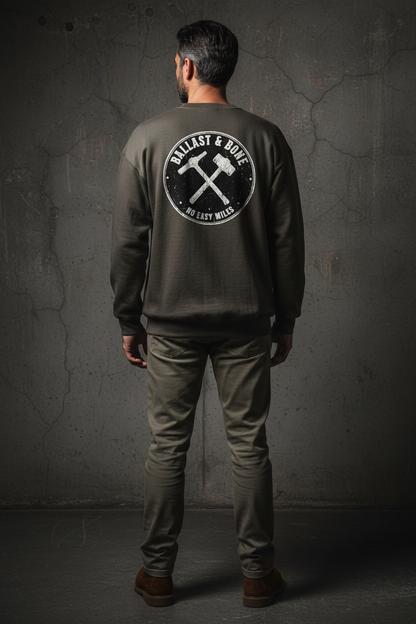 Oversized Crewneck Back - Charcoal