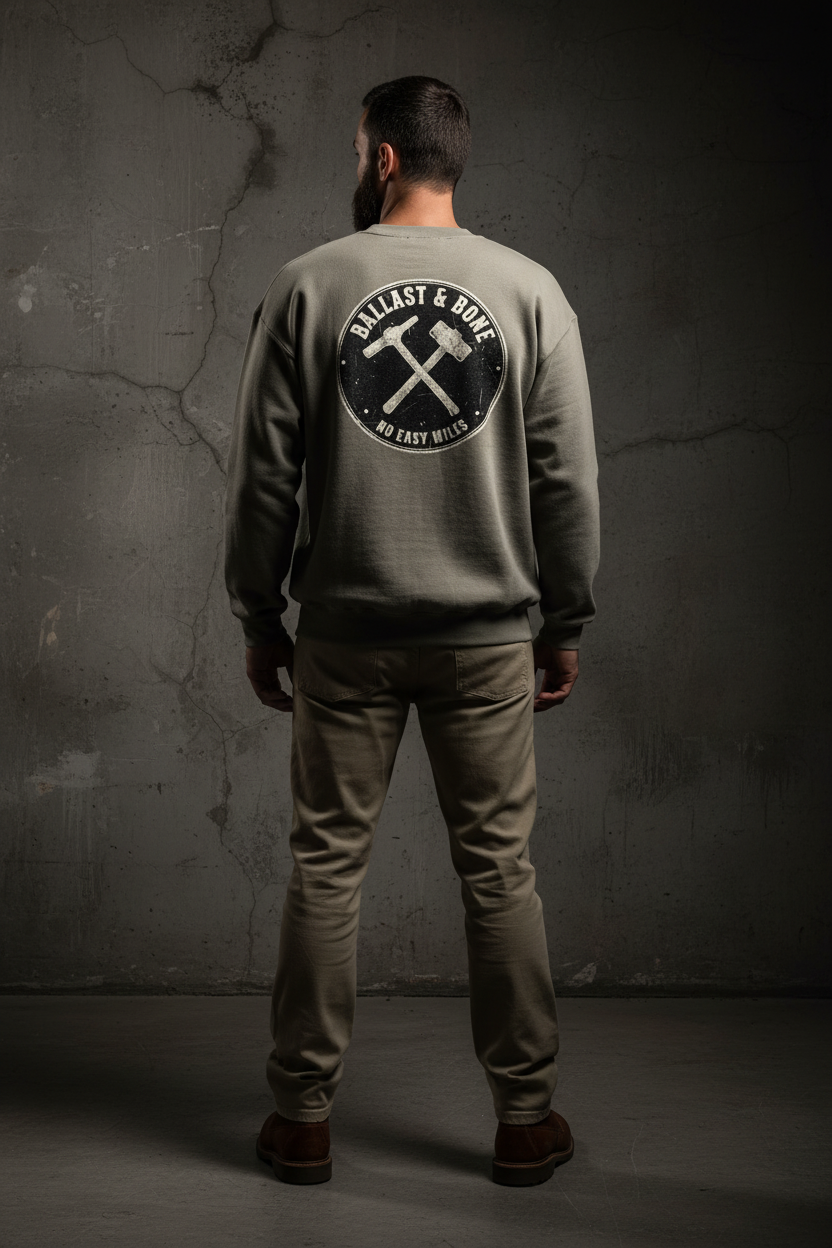 Oversized Crewneck Back - Sand