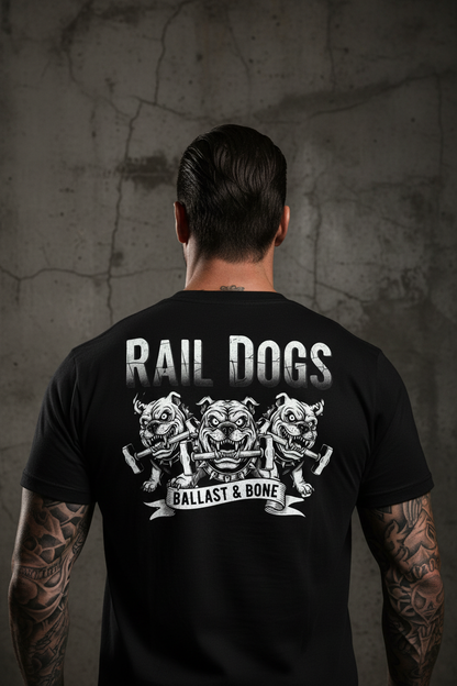 Rail Dogs Back Design Close-Up - Centered