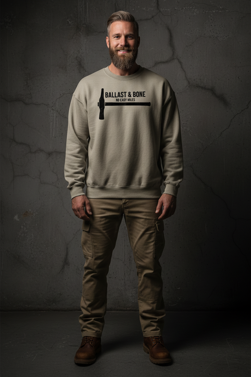 Sand Crewneck Front Mockup