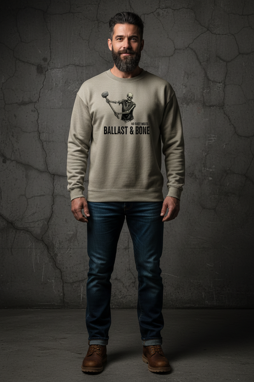 Sand Crewneck Front Mockup