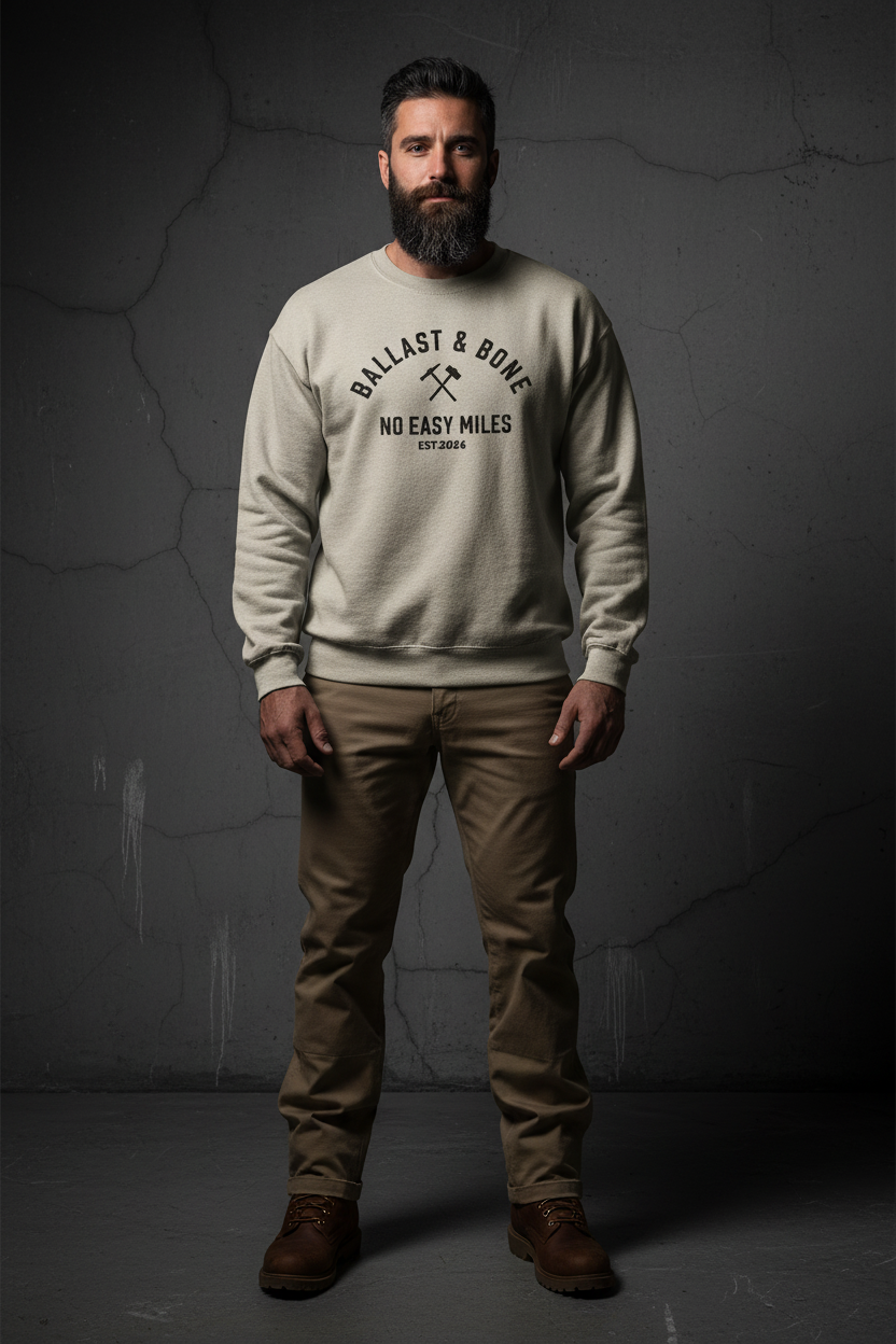 Sand Crewneck Front Mockup