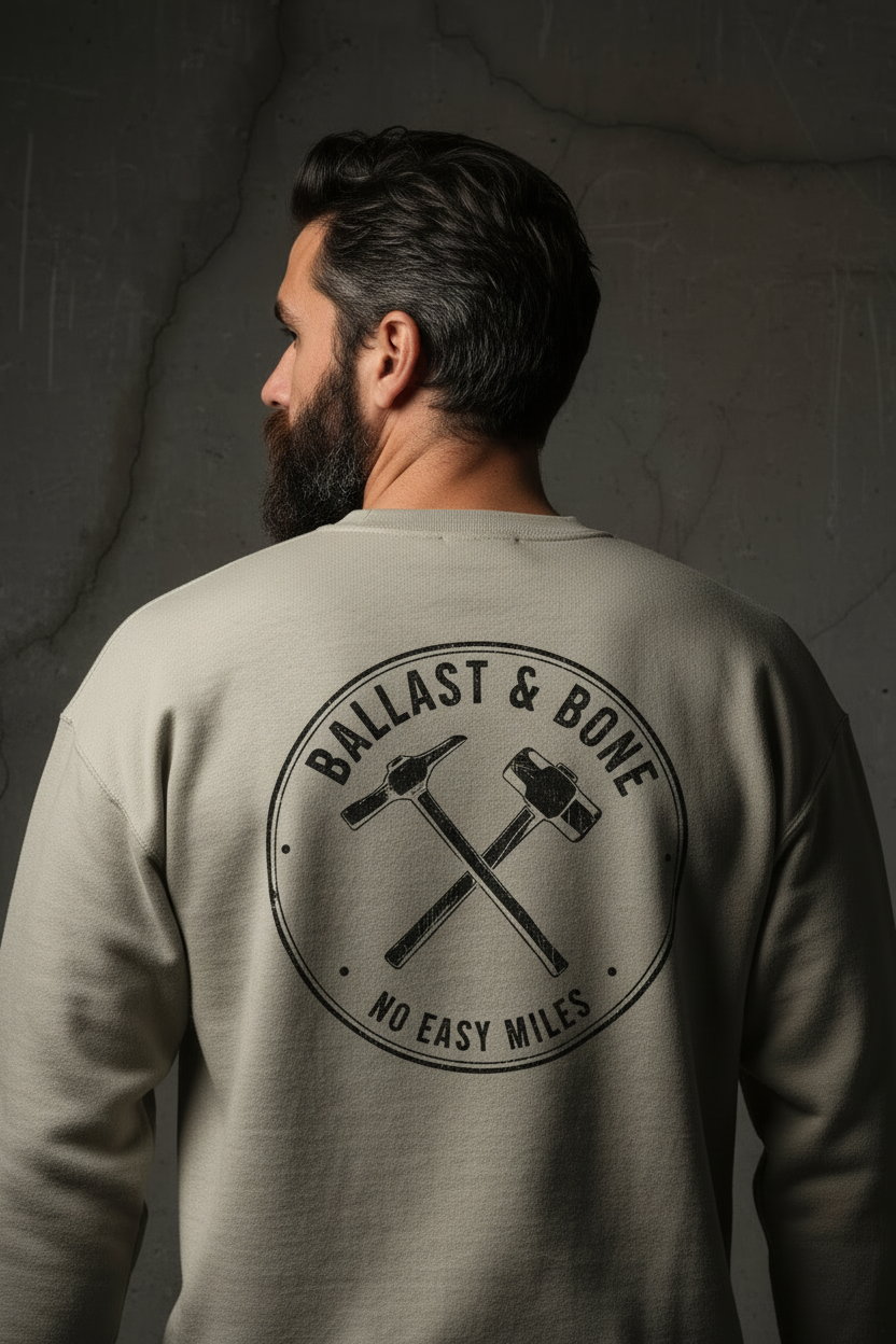 Sand Crewneck Zoomed Back Design