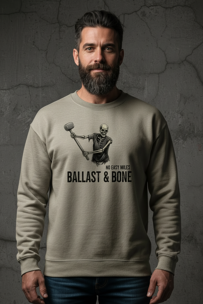 Sand Crewneck Zoomed Front Design