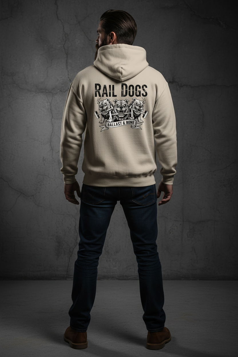 Sand Hoodie Back Mockup