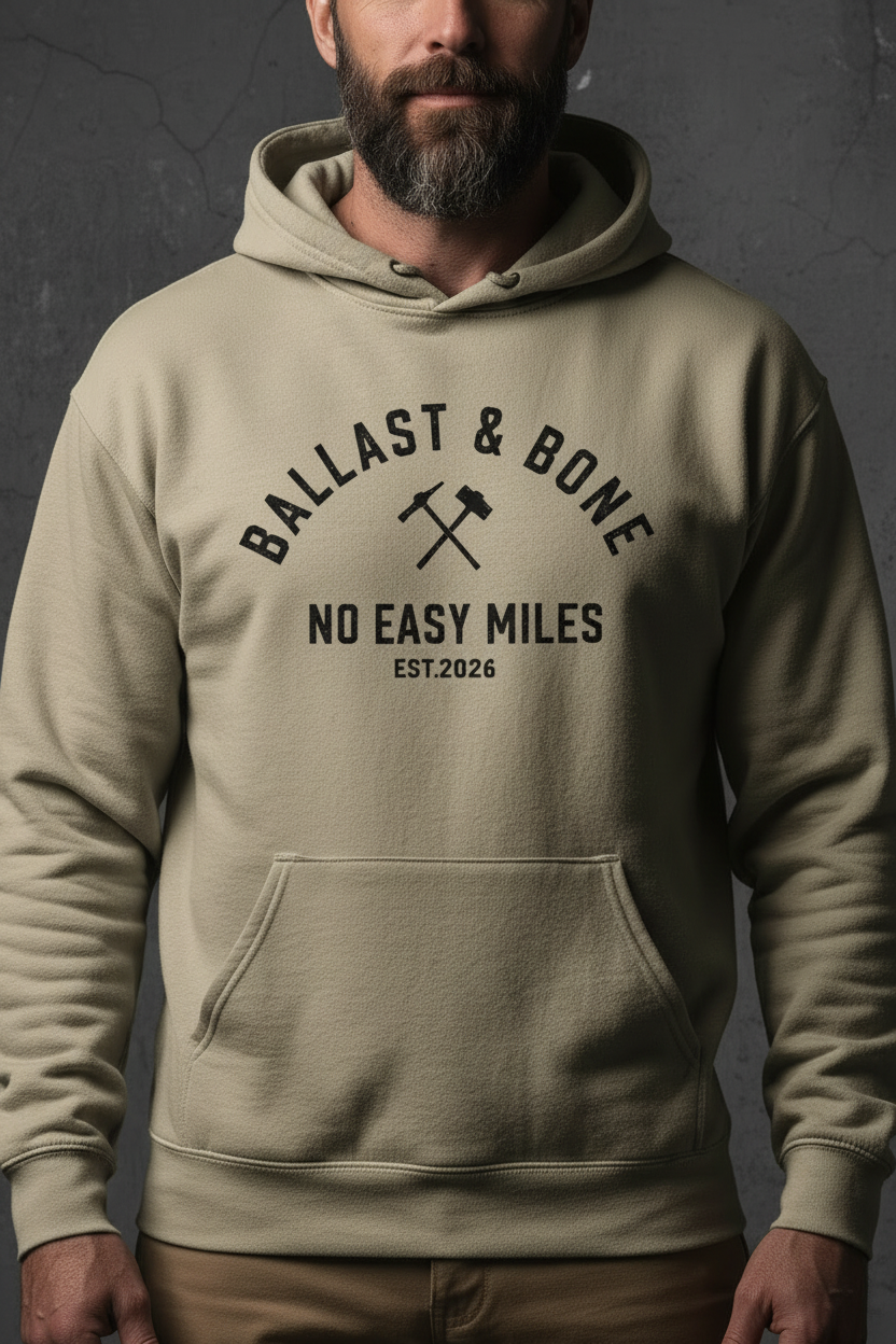 Sand Hoodie Zoomed Front Design