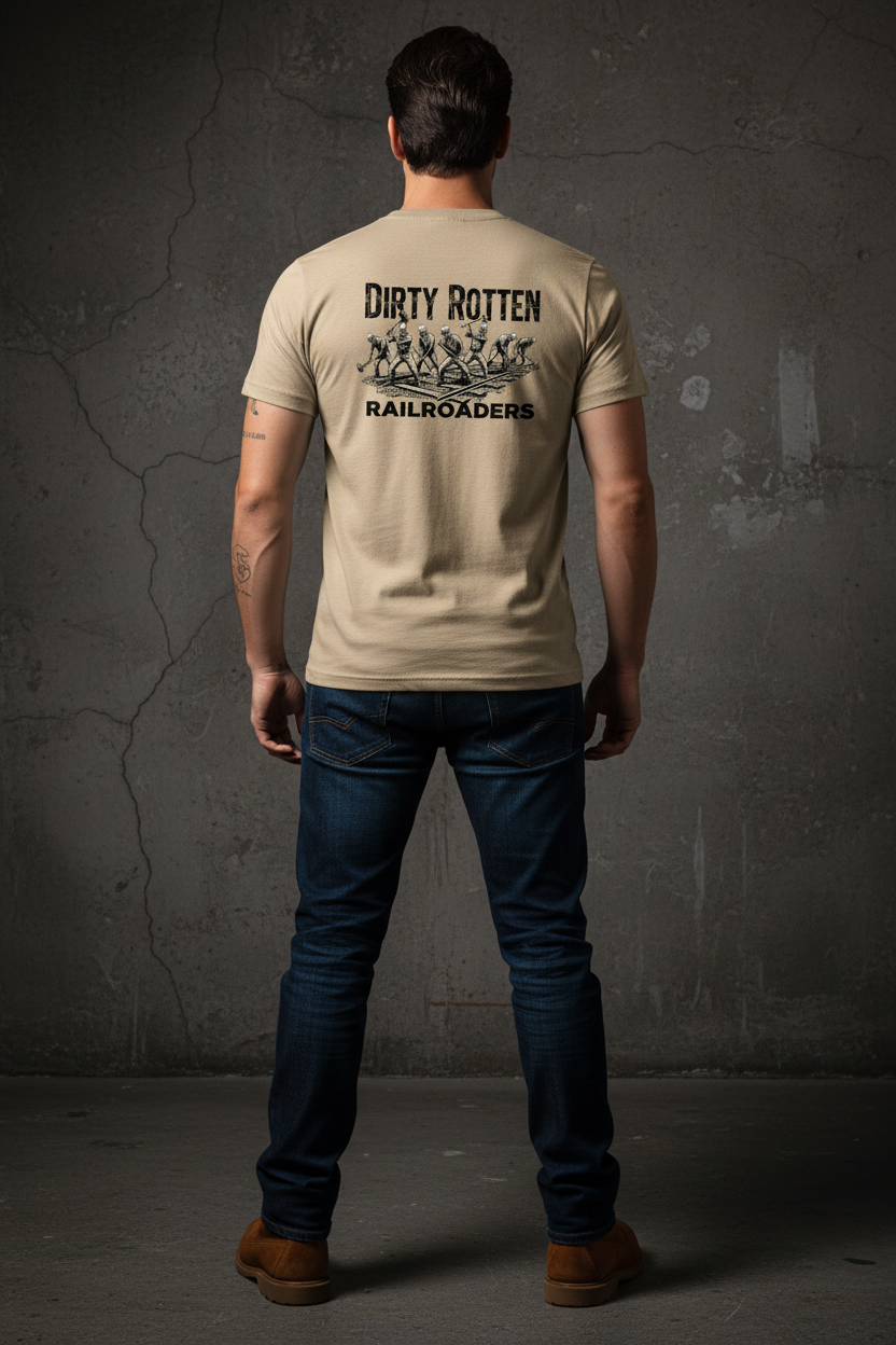 Sand Tee Back Mockup