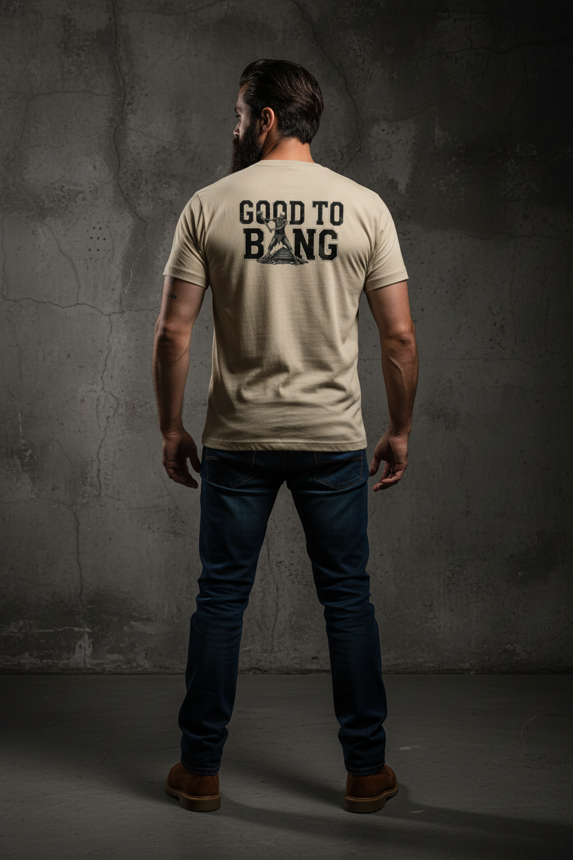 Sand Tee Back Mockup
