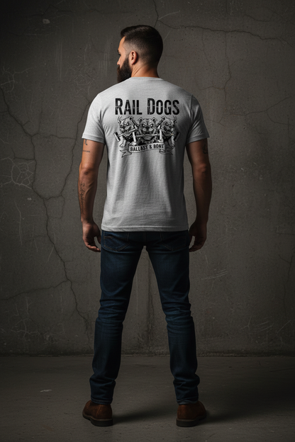 Silver Tee Back Mockup