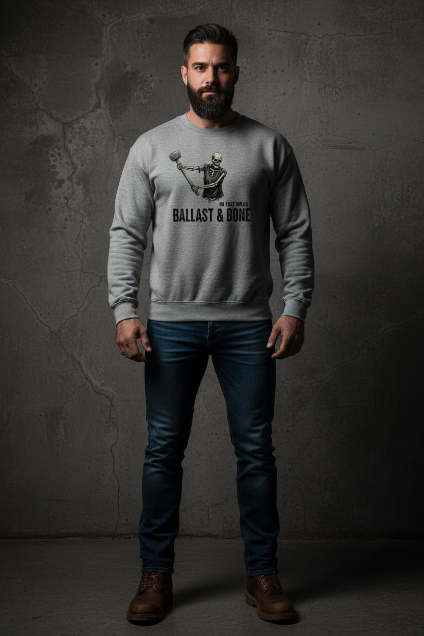 Sport Grey Crewneck Front Mockup