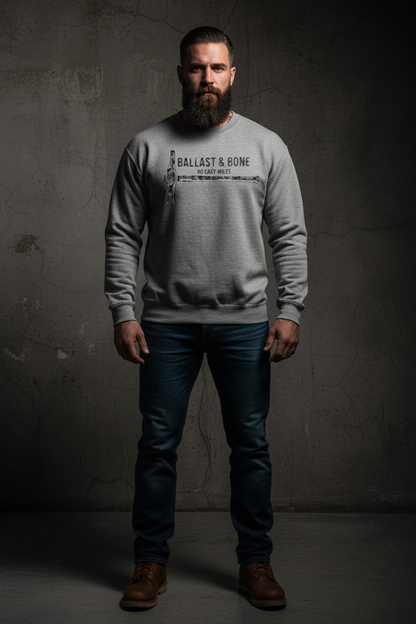Sport Grey Crewneck Front Mockup