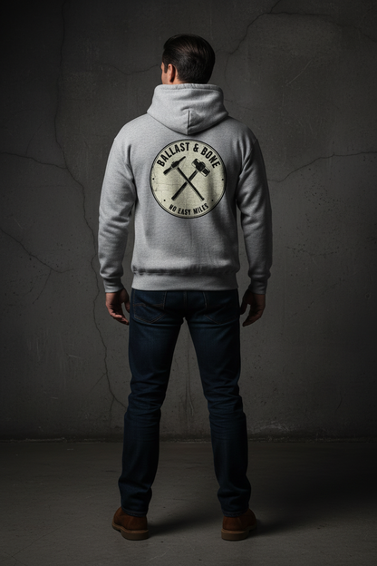 Sport Grey Hoodie Back Mockup