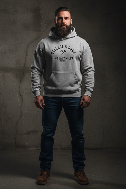 Sport Grey Hoodie Front Mockup