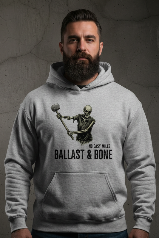 Sport Grey Hoodie Zoomed Front Design
