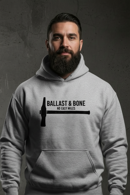 Sport Grey Hoodie Zoomed Front - No Strings