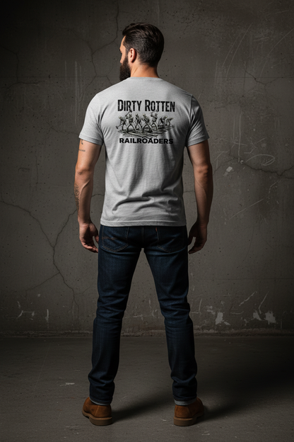 Sport Grey Tee Back Mockup