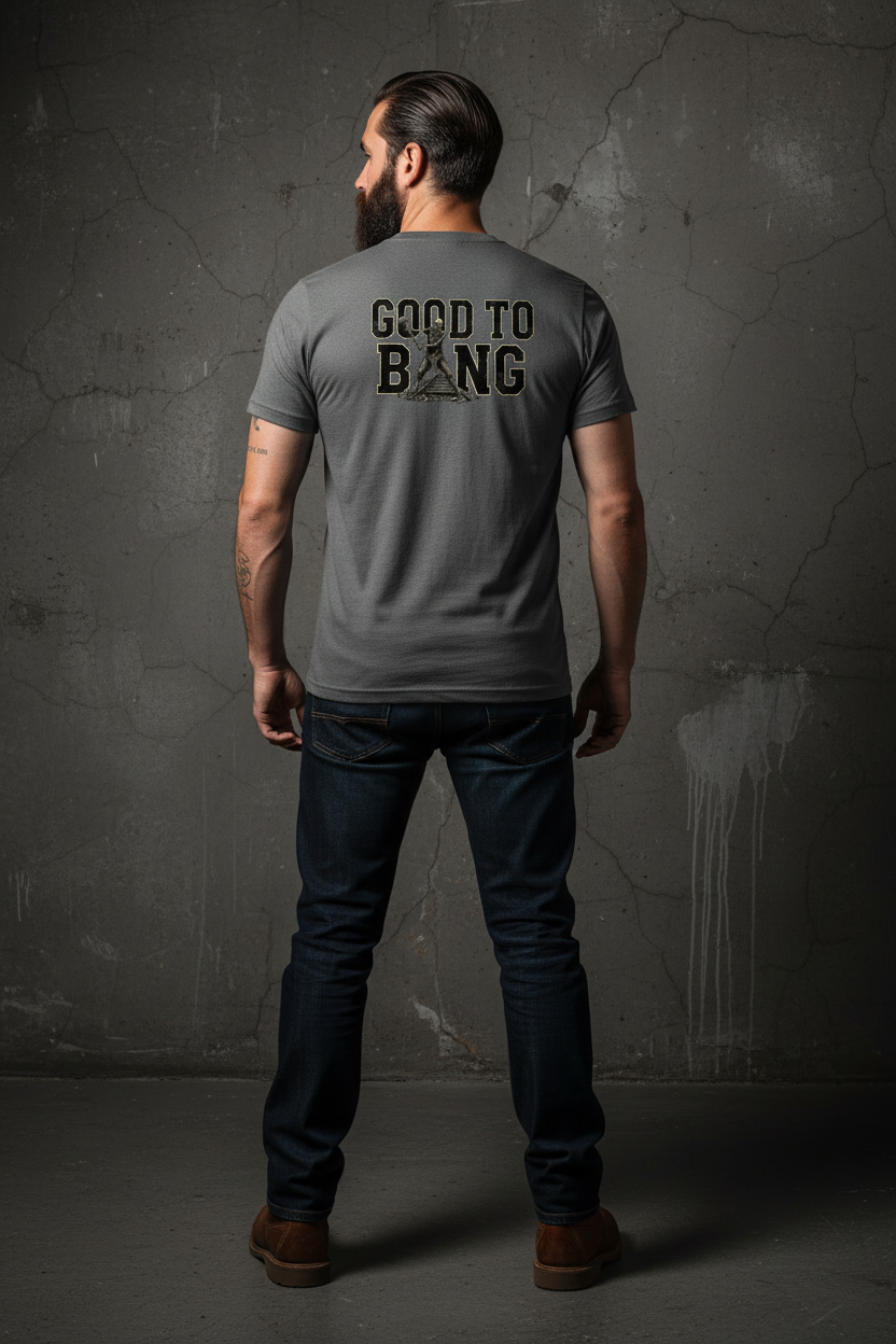 Sport Grey Tee Back Mockup