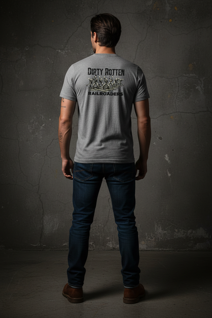 Sport Grey Tee Back Mockup