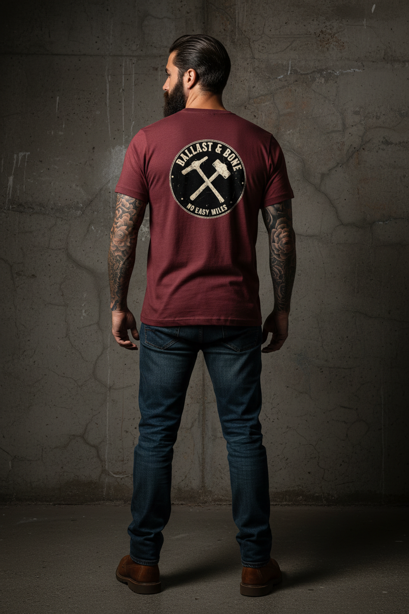 Tee Back - Maroon
