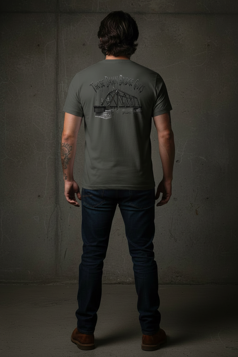 Those Damn Bridge Guys - Charcoal Back