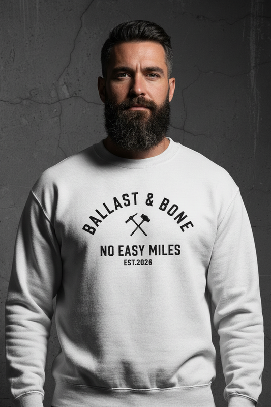 White Crewneck Zoomed Front Design
