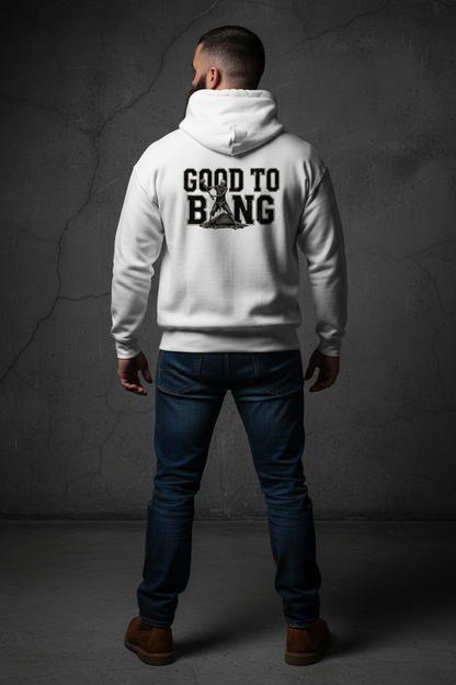 White Hoodie Back Mockup