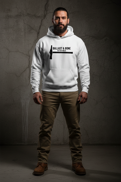 White Hoodie Front Mockup