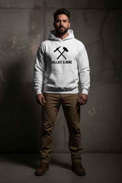 White Hoodie Front Mockup