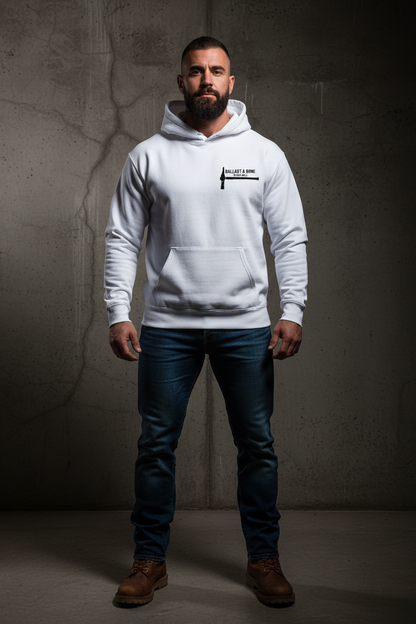White Hoodie Front Mockup