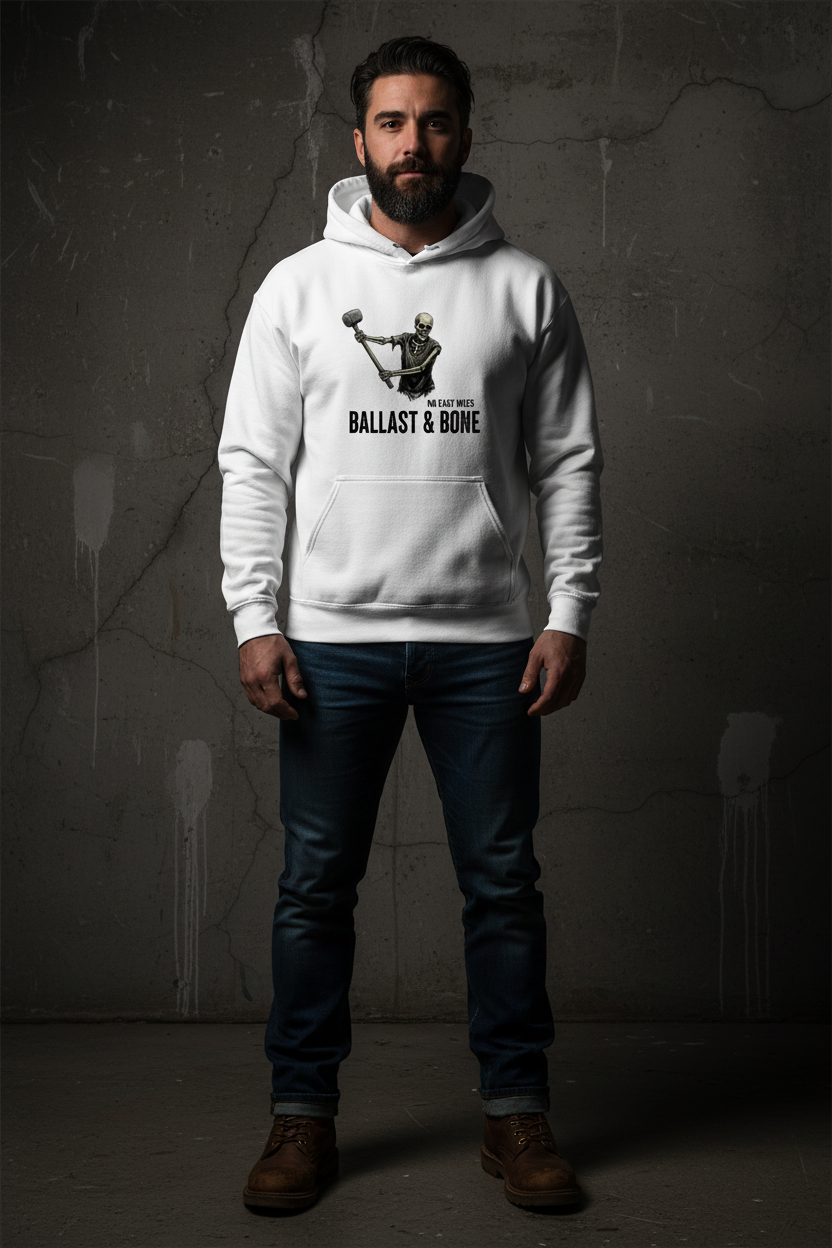 White Hoodie Front Mockup