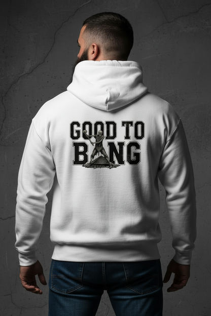 White Hoodie Zoomed Back Design