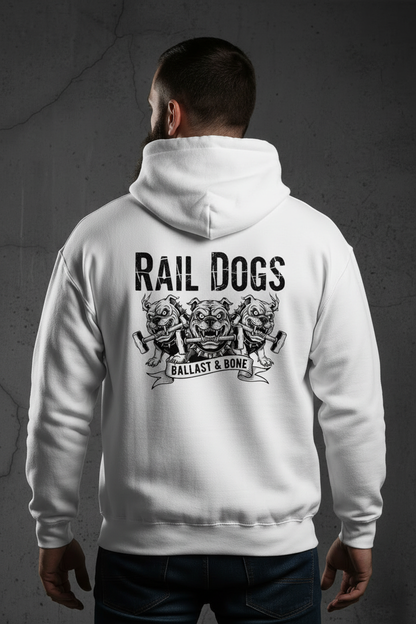 White Hoodie Zoomed Back Design