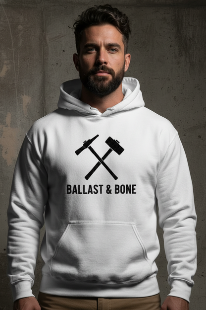White Hoodie Zoomed Front Design