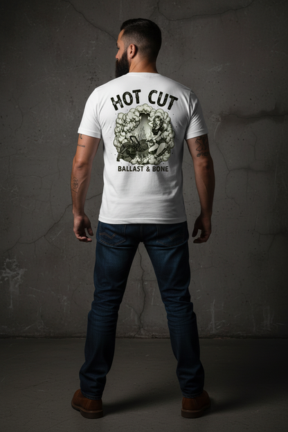 White Tee Back Mockup