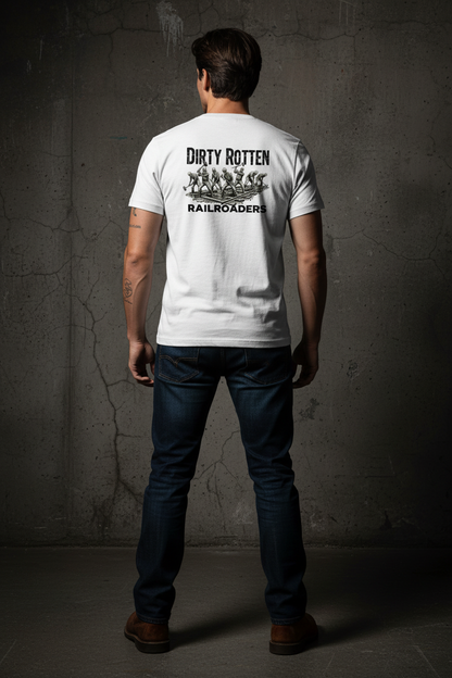 White Tee Back Mockup