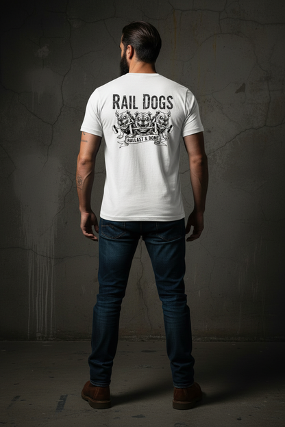 White Tee Back Mockup