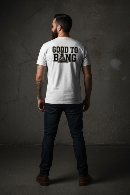 White Tee Back Mockup
